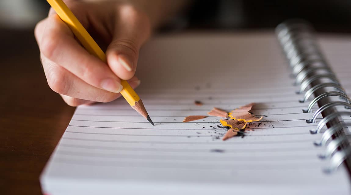 Slow handwriting can be caused by a poor pencil grasp