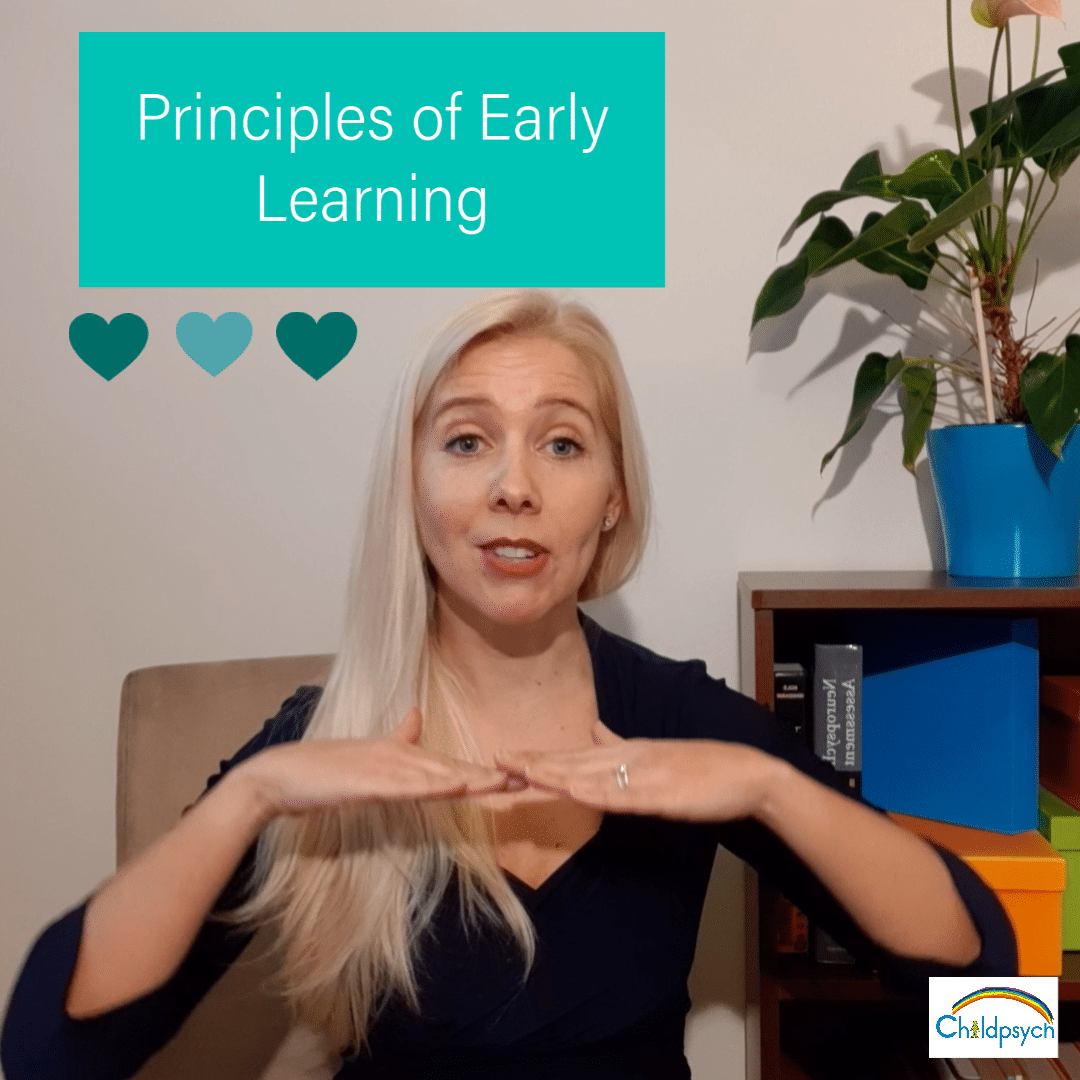 Keep these three principles of early learning in mind as you work with your child